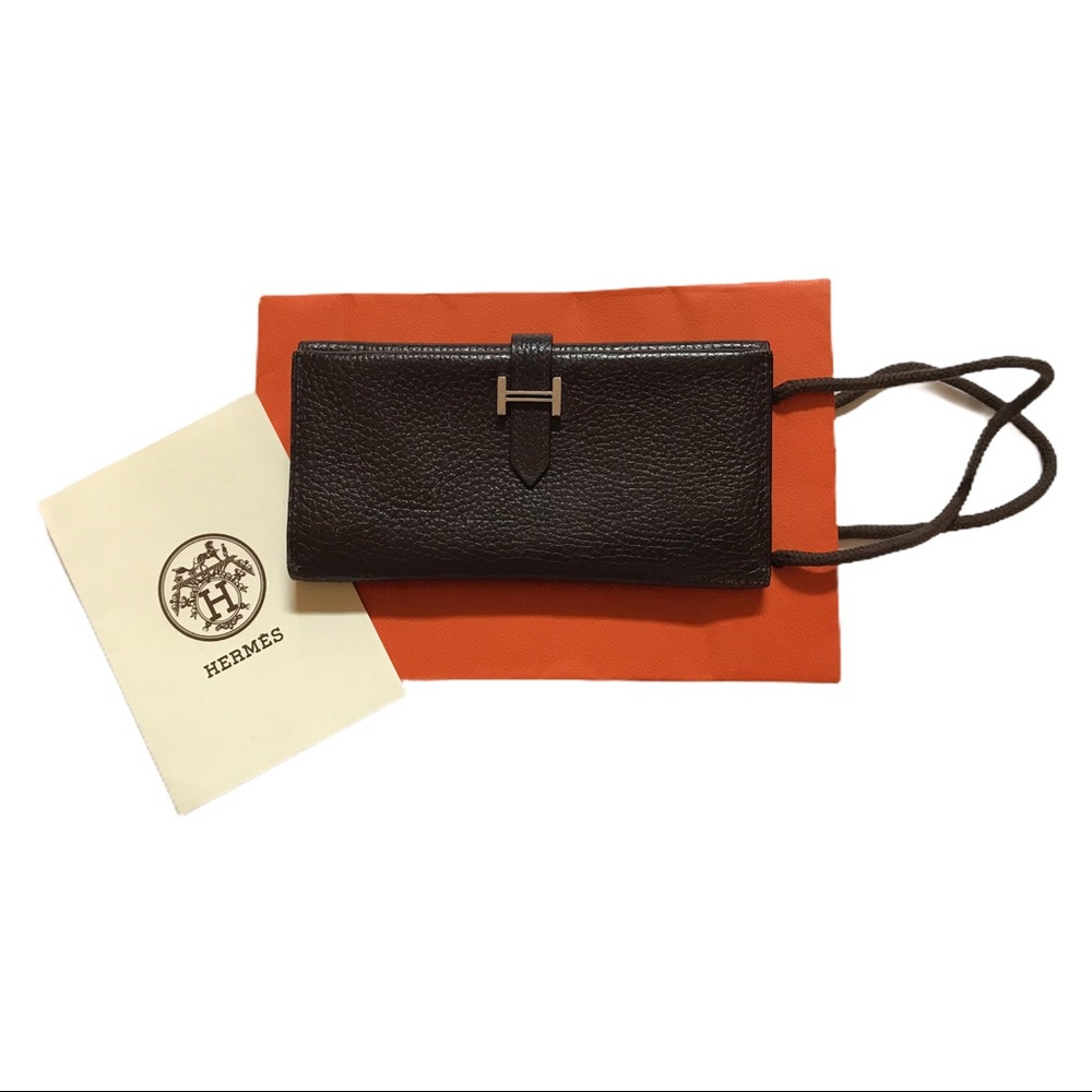 Authentic HERMES Togo Leather Trifold Wallet - Picture 11 of 13